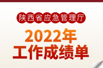 陕西省应急管理厅2022年工作成绩单